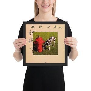 Rush Framed signed Signals album Framed Reprint
